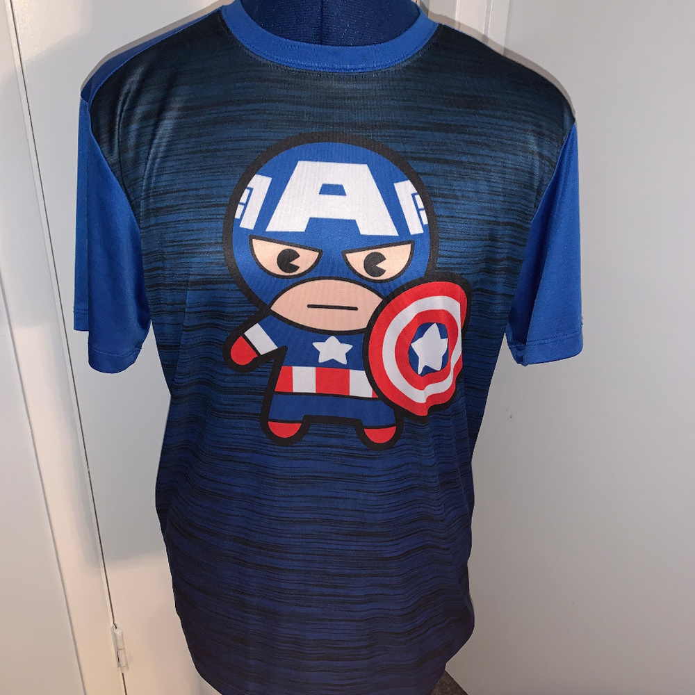 Captain America Shirt by Marvel Small Medium